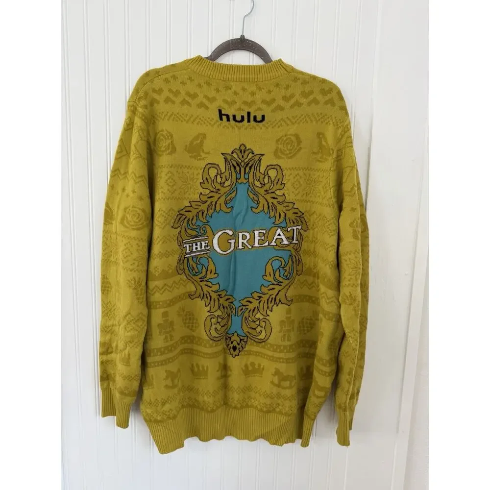 Hulu Mens Sweater Size 2XL Turtleneck Revolution Is A Mother The Great